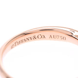 TIFFANY&Co. 蒂芙尼和谐戒指侧石 9 女士 K18PG/ 钻石戒指 A 级二手银藏