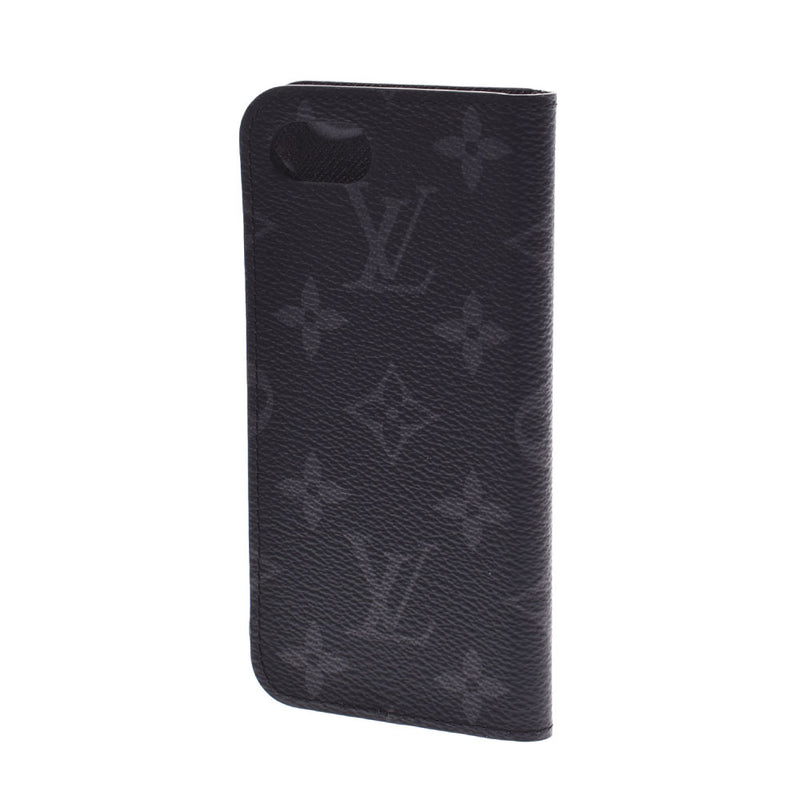 LOUIS VUITTON路易威登Monogram Eclipse Folio iPhone 7/8手机壳黑色/灰色M62640男士手机/智能手机配件未使用Ginzo