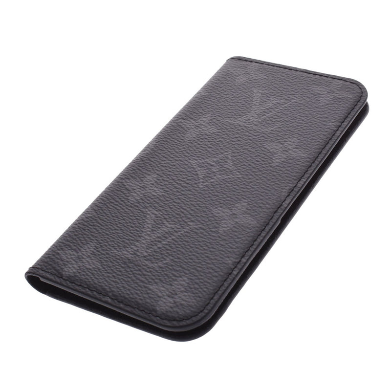 LOUIS VUITTON路易威登Monogram Eclipse Folio iPhone 7/8手机壳黑色/灰色M62640男士手机/智能手机配件未使用Ginzo