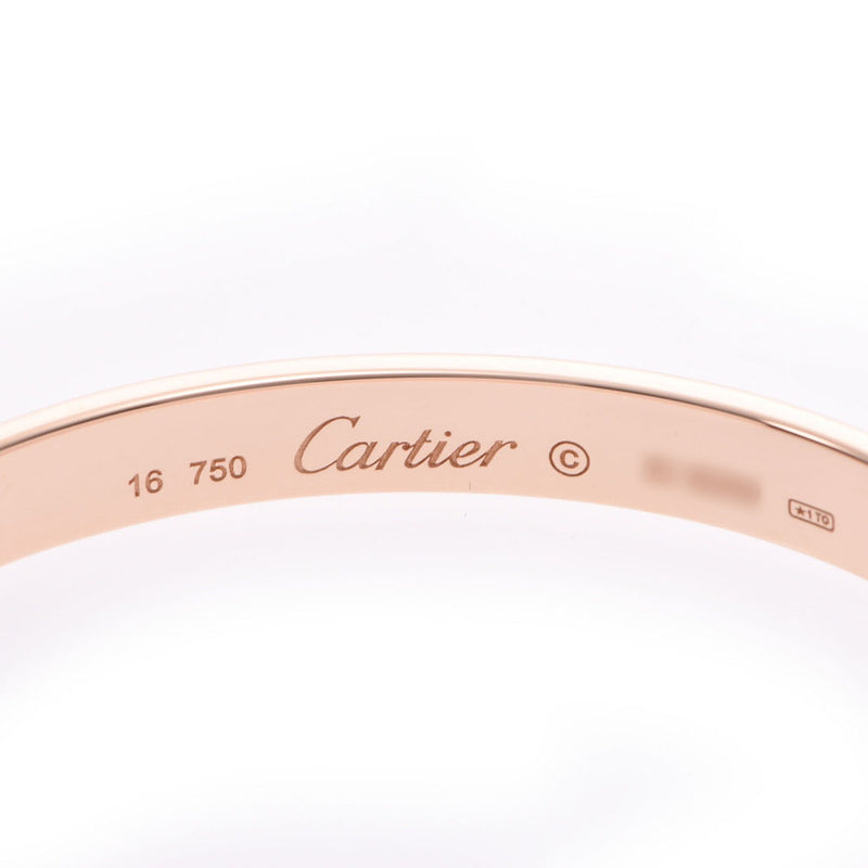 CARTIER 卡地亚 爱情手镯 旧 #16 中性 K18PG 手镯 A 级二手银藏