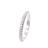 TIFFANY&Co. ティファニーソレストハーフエタニティリングダイヤ 0.17ct #5 5 Lady's Pt950 platinum ring, ring A rank used silver storehouse