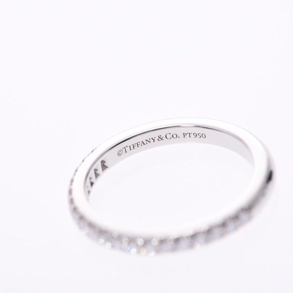 TIFFANY&Co. ティファニーソレストハーフエタニティリングダイヤ 0.17ct #5 5 Lady's Pt950 platinum ring, ring A rank used silver storehouse