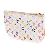 LOUIS VUITTON Louis Vuitton multicolored pochette MM Bronn (white) M60028 unisex monogram multicolored porch B rank used silver storehouse