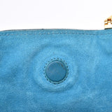 MIUMIU Mümwu Blue 5BG002 Ladies Goat Skin, Tot Bag AB Rank, Used in Ginzo (Middle Used)