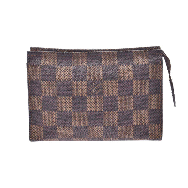 LOUIS VUITTON Louis Vuitton Damier Pochette Wallet 15 Brown N47548 Ladies Damier Canvas Pouch B Rank Used Ginzo