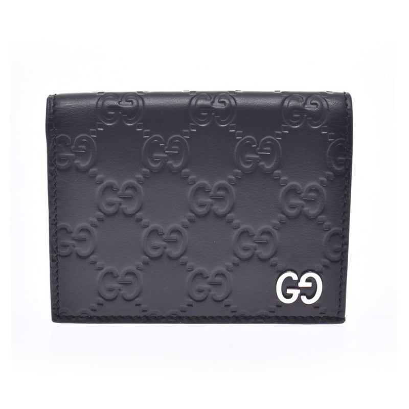 Gucci Gucci Shima compact wallet black unisex bi fold wallet