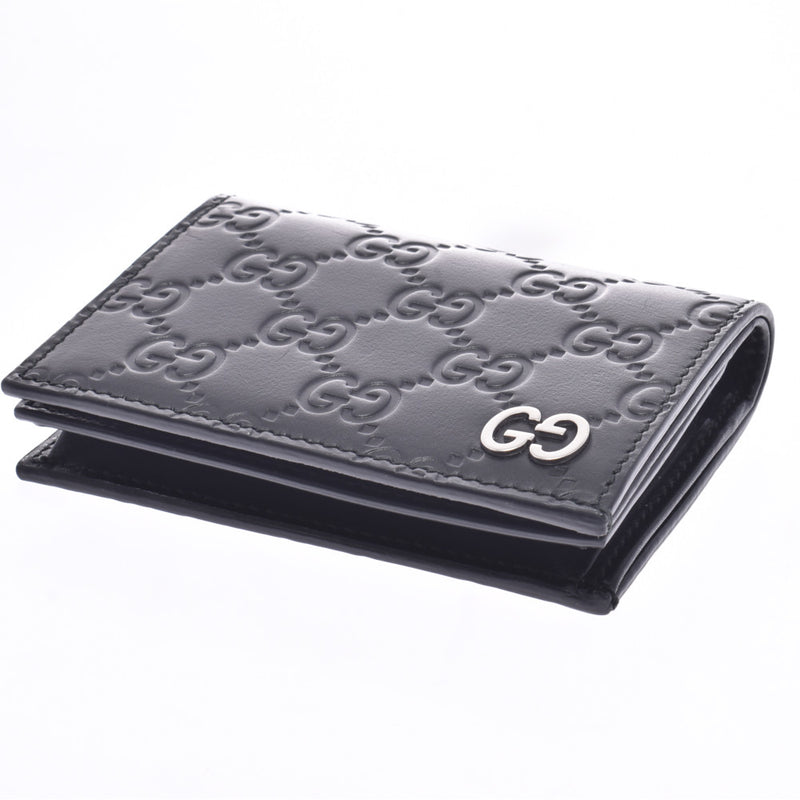 GUCCI Gucci Gucci sima compact wallet black 522869 unisex calf folio wallet A rank used silver storehouse