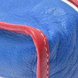 BALENCIAGA バレンシアガ バザール ショッパーS 赤×白×青 レディース ヴィンテージカーフ 2WAYバッグ 未使用 銀蔵