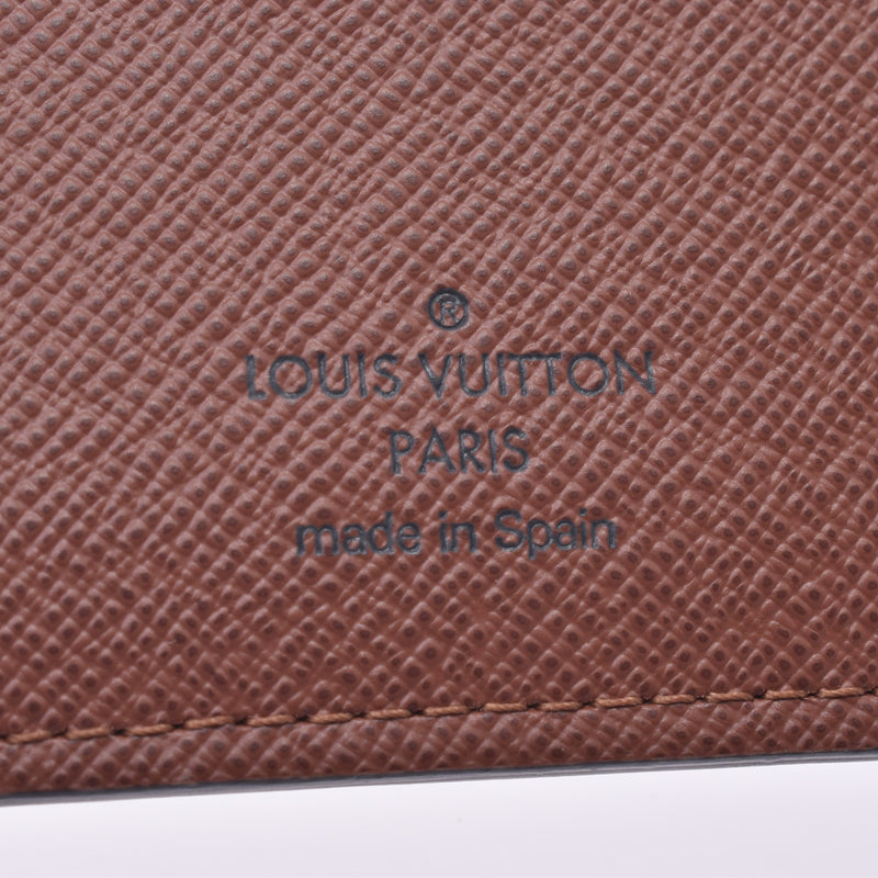 LOUIS VUITTON Louis Vuitton monogram portofoy mark NM Brown M62288 men's monogram canvas bi-fold wallet unused silver