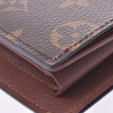 LOUIS VUITTON Louis Vuitton monogram portofoy mark NM Brown M62288 men's monogram canvas bi-fold wallet unused silver