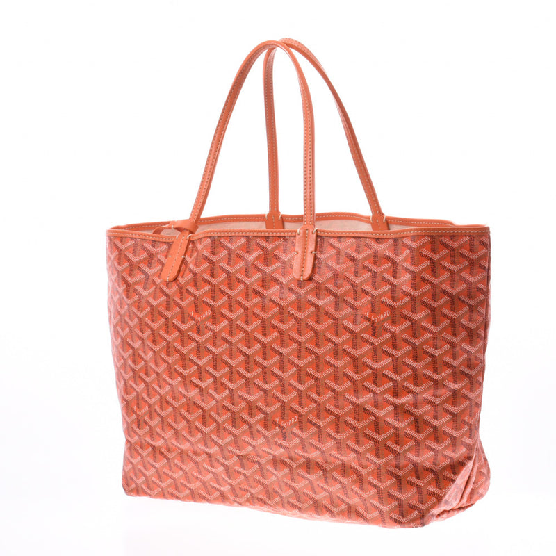 GOYARD Saint-Louis PM Orange Unisex PVC tote bag B rank used Ginzo