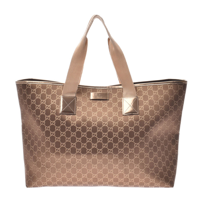 267474 Gucci outlet metallic gold Lady s GG canvas tote bag GUCCI