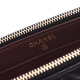 CHANEL Mattelasse Classic Chain Clutch Bag Black Gold Hardware Ladies Soft Caviar Skin Chain Wallet Shindo Used Ginzo