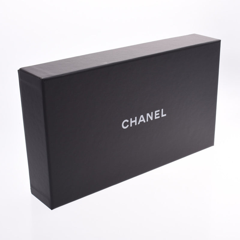 CHANEL Mattelasse Classic Chain Clutch Bag Black Gold Hardware Ladies Soft Caviar Skin Chain Wallet Shindo Used Ginzo