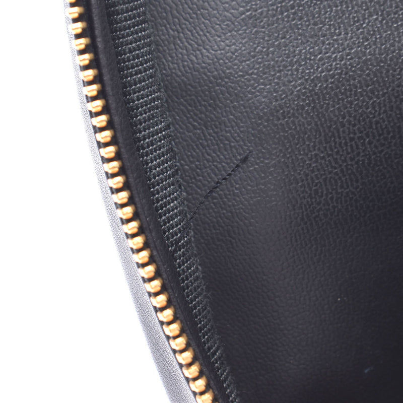 CHANEL Bicolole Horizontal Vanity Bag Black Gold Hardware Ladies Lambskin Handbag B Rank Used Ginzo