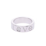 CARTIER Cartier Love Ring 1P Diamond #48 2006 Christmas Limited No. 8 Women's K18WG Ring Ring A Rank Used Ginzo