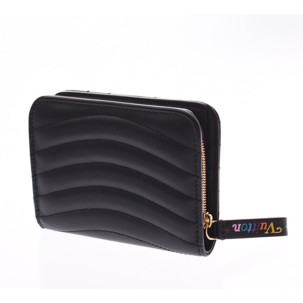 ルイヴィトンニューウェーブジプトコンパクトウォレット black unisex folio wallet M63789 LOUIS VUITTON  is used – 銀蔵オンライン