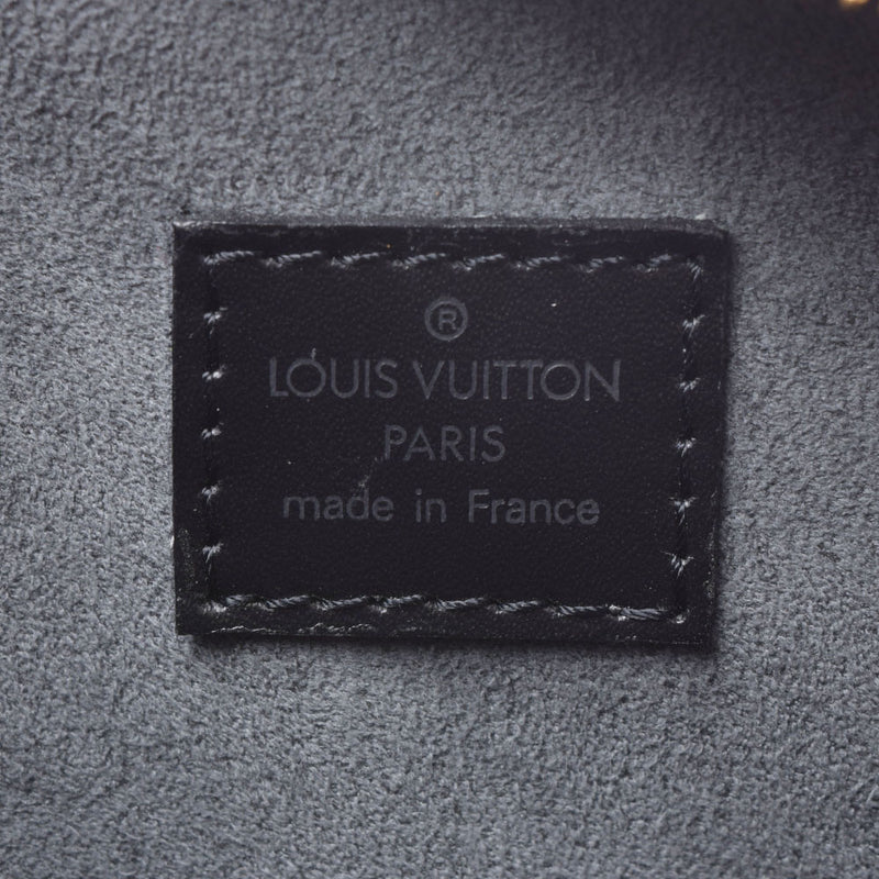 LOUIS VUITTON Louis Vuitton epi Jasmine black gold metal fittings M52082 Ladies epi leather handbag A rank used silver ware
