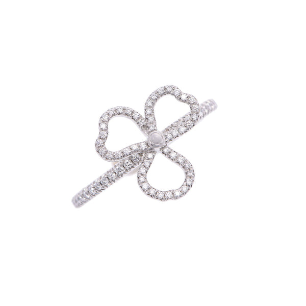TIFFANY&Co. Tiffany Open Flower Ring #9 No. 9 Ladies Pt950 Platinum Diamond Ring/Ring A Rank Used Ginzo