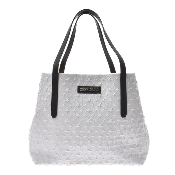 ジミーチュウスターエンボンス ライトグレー系/黒 ユニセックス レザー