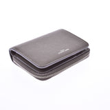 SAINT LAURENT サンローランリヴゴーシュコンパクトウォレットグレーユニセックスレザー folio wallet A rank used silver storehouse