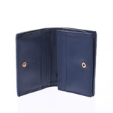 GUCCI Gucci GG Marmont compact wallet Blue 466492 Ladies denim, folding, two, wallet, wallet, B rank used, used silver.