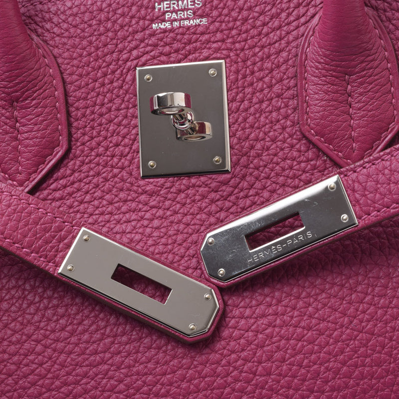 HERMES Hermes Birkin 30 Tosca Silver Hardware □O Engraved (around 2011) Ladies Togo Handbag A Rank Used Ginzo