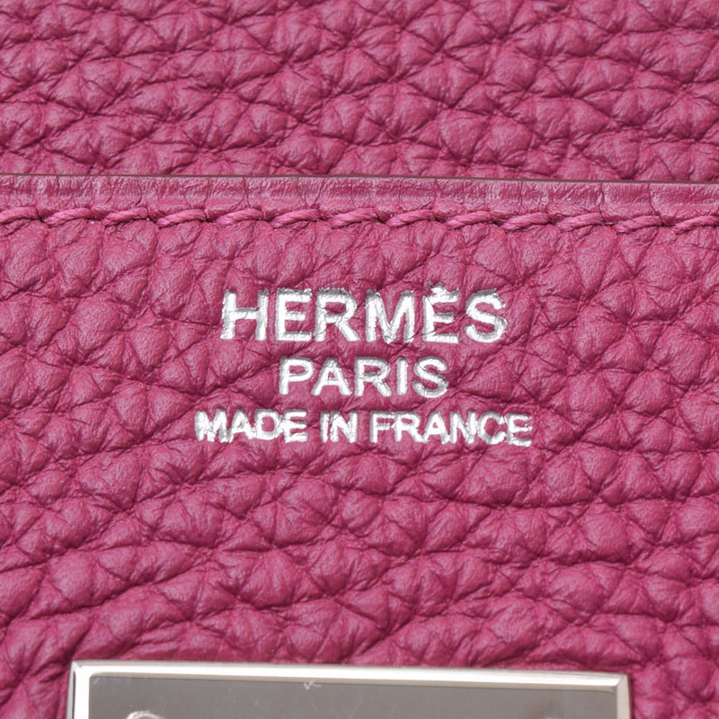 HERMES Hermes Birkin 30 Tosca Silver Hardware □O Engraved (around 2011) Ladies Togo Handbag A Rank Used Ginzo