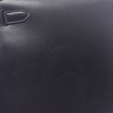 HERMES エルメス ケリー 28 2WAYバッグ ソルド品 黒 シルバー金具 □I刻印(2005年頃) レディース BOXカーフ ハンドバッグ Bランク 中古 銀蔵