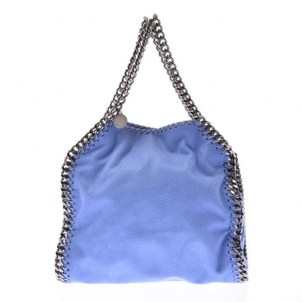 Stella McCartney Stella McCartney Falabella 2WAY Handbag Blue Silver Hardware Ladies Polyester Shoulder Bag AB Rank Used Ginzo