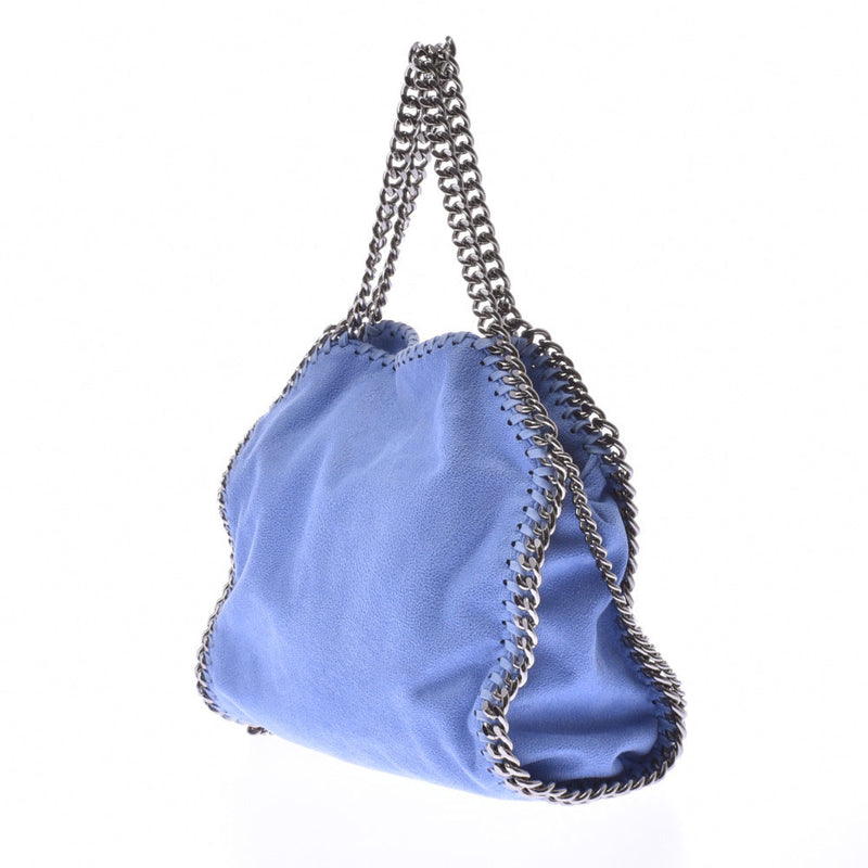 Stella McCartney Stella McCartney Falabella 2WAY Handbag Blue Silver Hardware Ladies Polyester Shoulder Bag AB Rank Used Ginzo