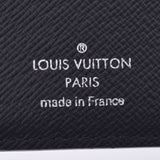 LOUIS VUITTON Louis Vuitton Monogram Eclipse Portofoile Braza Black/Grey M61697 Men's Long Wallet B Rank Used Ginzo