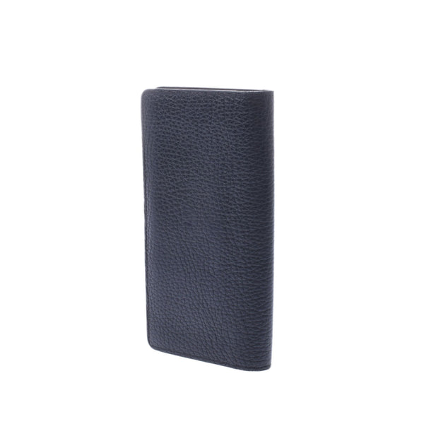 LOUIS VUITTON ルイヴィトンポルトフォイユブラザノワール (black) M58192 men avian Yong leather long wallet B rank used silver storehouse