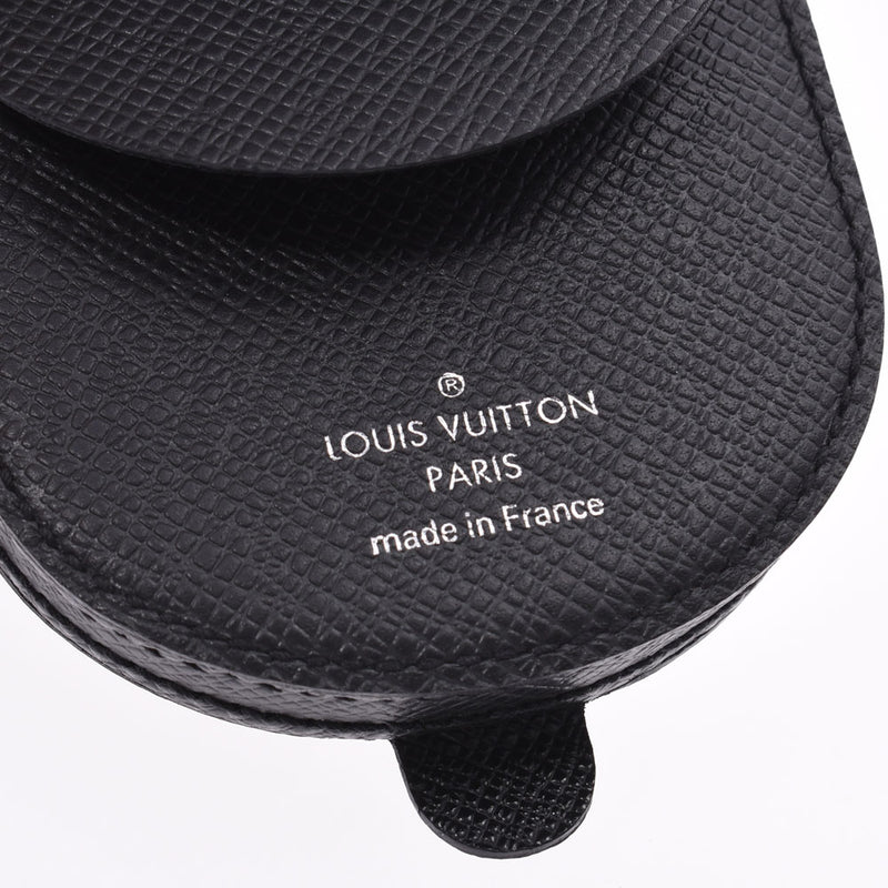 LOUIS VUITTON Louis Vuitton Taiga Porto Monet Cuvette Coin Purse Ardoise (Black) M64422 Men's Leather Coin Case A Rank Used Ginzo