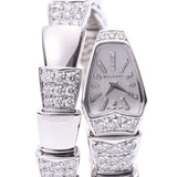 BVLGARI Burghari Serpenty Diamond SPW26G Ladies K18WG wristwatch, Koutz shell, Class A, used silver possession.