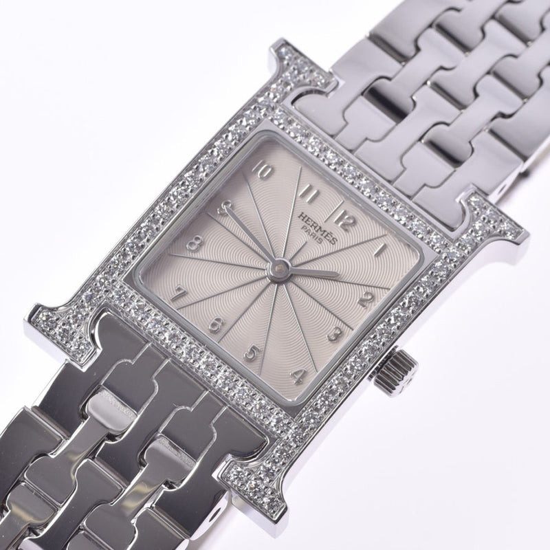 エルメスHウォッチ ダイヤベゼル レディース 腕時計 HH1.230 HERMES 
