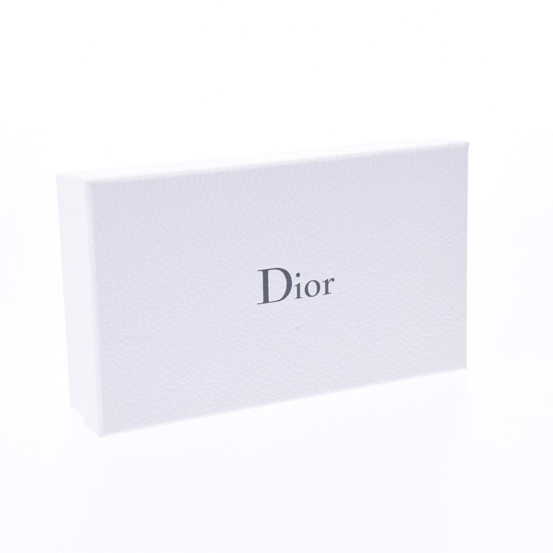 Christian Dior Light blue/Greyge women's leather wallet B rank used Ginzo