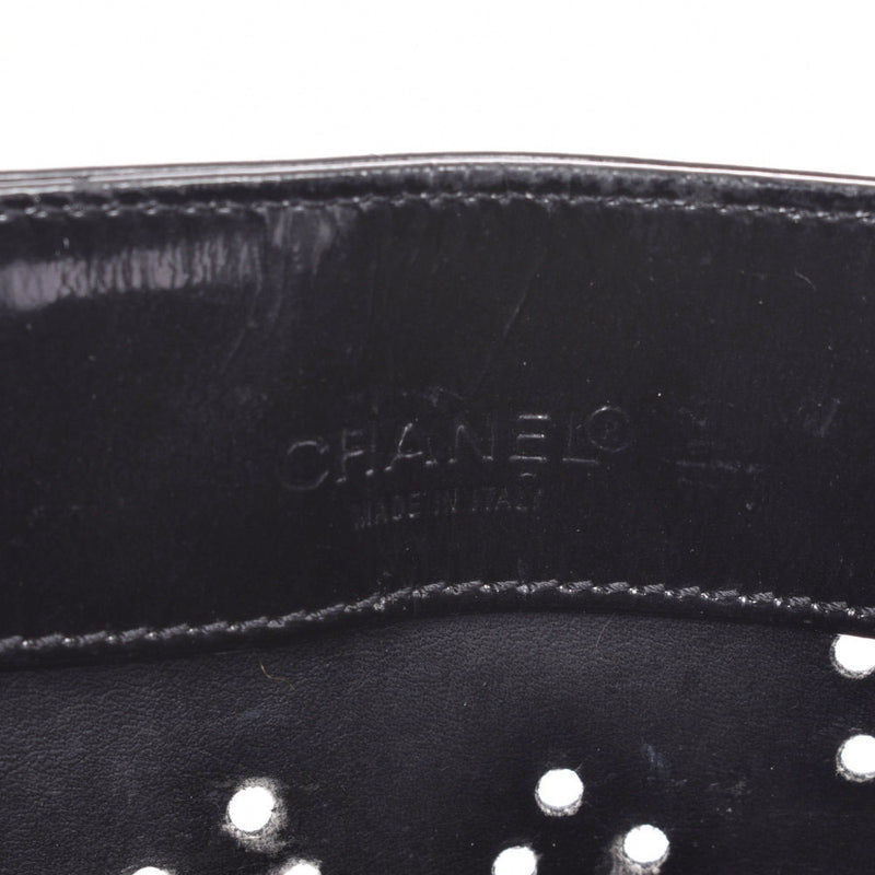 香奈儿（Chanel）链式手提包冲孔黑色女士珐琅手提袋B等级二手Ginzo