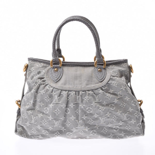 LOUIS VUITTON 路易威登单色牛仔新卡维 MM 2WAY 袋格里 M95837 女士牛仔/皮革手袋 B 级二手银仓库