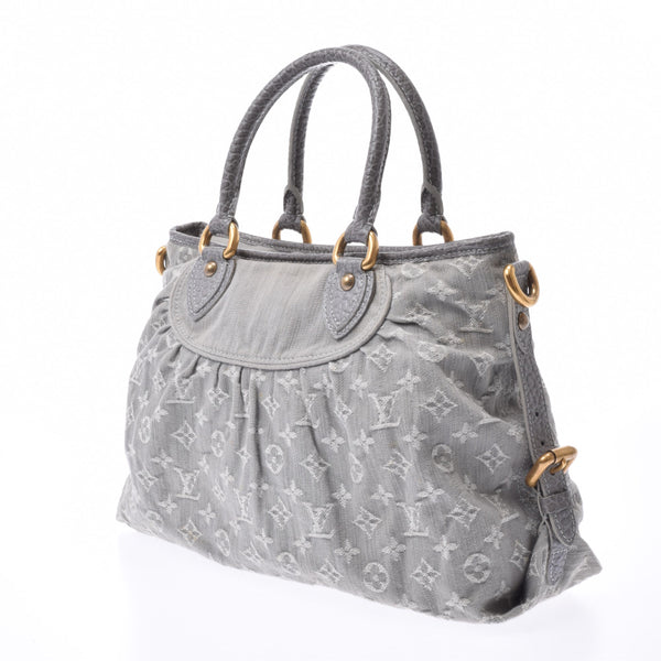 LOUIS VUITTON 路易威登单色牛仔新卡维 MM 2WAY 袋格里 M95837 女士牛仔/皮革手袋 B 级二手银仓库