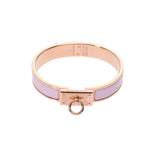 HERMES Hermes click Hanot Rose dragee pink gold metal fittings unisex bracelet A rank used silver storehouse