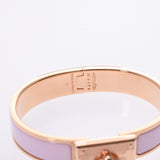 HERMES Hermes click Hanot Rose dragee pink gold metal fittings unisex bracelet A rank used silver storehouse