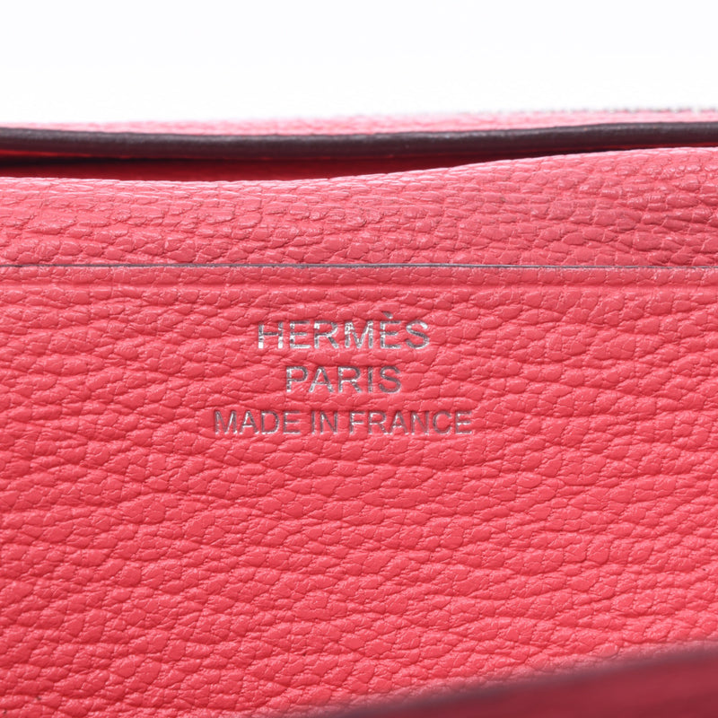 Hermes Baan sleeveless rose lipstick silver hardware C / C