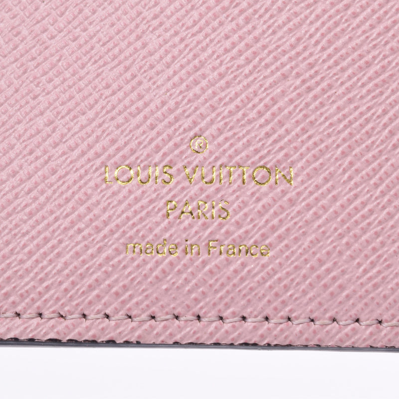 LOUIS VUITTON Louis Vuitton Monogram Portofeuille Victorine Compact Wallet Rose Ballerine M62360 Ladies Monogram Canvas Tri-fold Wallet B Rank Used Ginzo