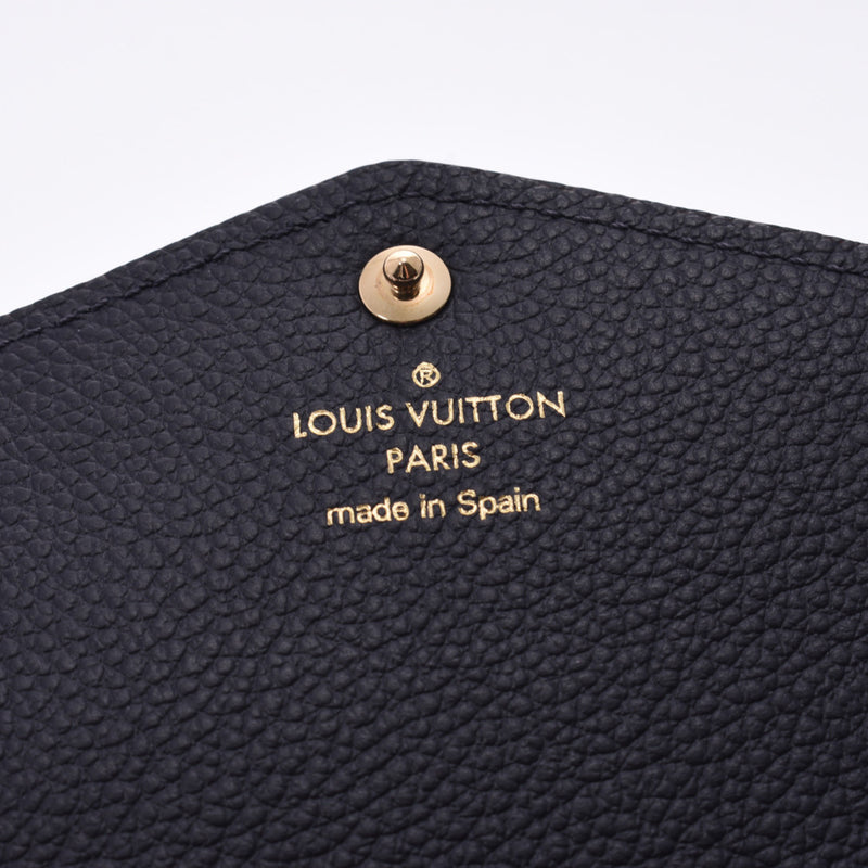 LOUIS VUITTON Louis Vuitton monogram annplant Porto foie gras Marina Rouge M62125 women's leather long wallet a rank used silver