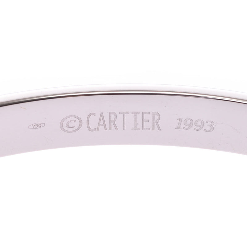 CARTIER カルティエ ラブブレスレット 旧型 #18 ユニセックス K18WG ブレスレット Aランク 中古 銀蔵