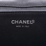 CHANEL Chanel Choco Bar Chain, black silver, gold, gold, gold, gold, lambskin, shoulder bag, B-rank, used silver storehouse.