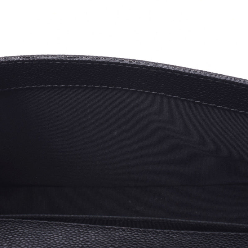 CHANEL シャネル ボーイシャネル チェーンショルダーバッグ 黒 シルバー金具 レディース キャビアスキン ショルダーバッグ Bランク 中古 銀蔵