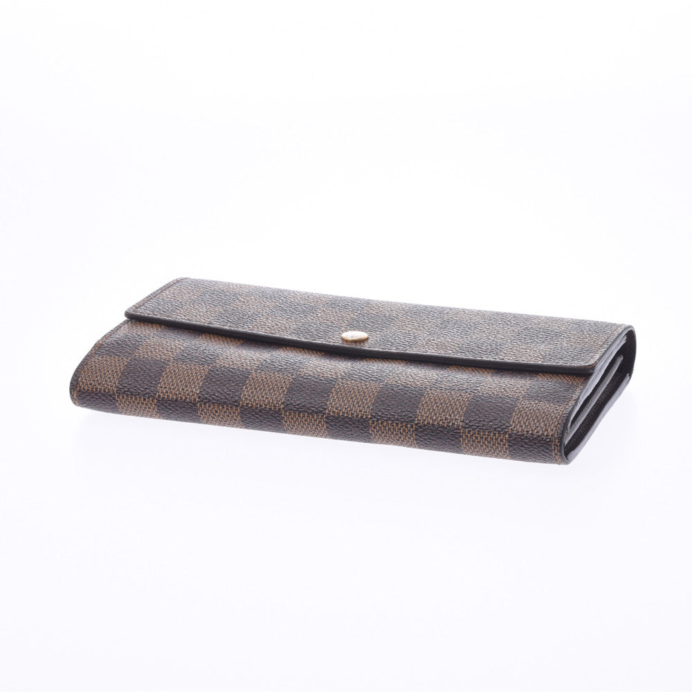 ルイヴィトンポルトフォイユ サラ 旧型 14137 ブラウン ユニセックス ダミエキャンバス 長財布 N61724 LOUIS VUITTON 中古  – 銀蔵オンライン