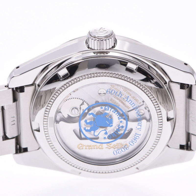 精工精工Grand Seiko 60周年世界限量1500件SBGH281男士SS手表自动上链海军表盘未使用的Ginzo